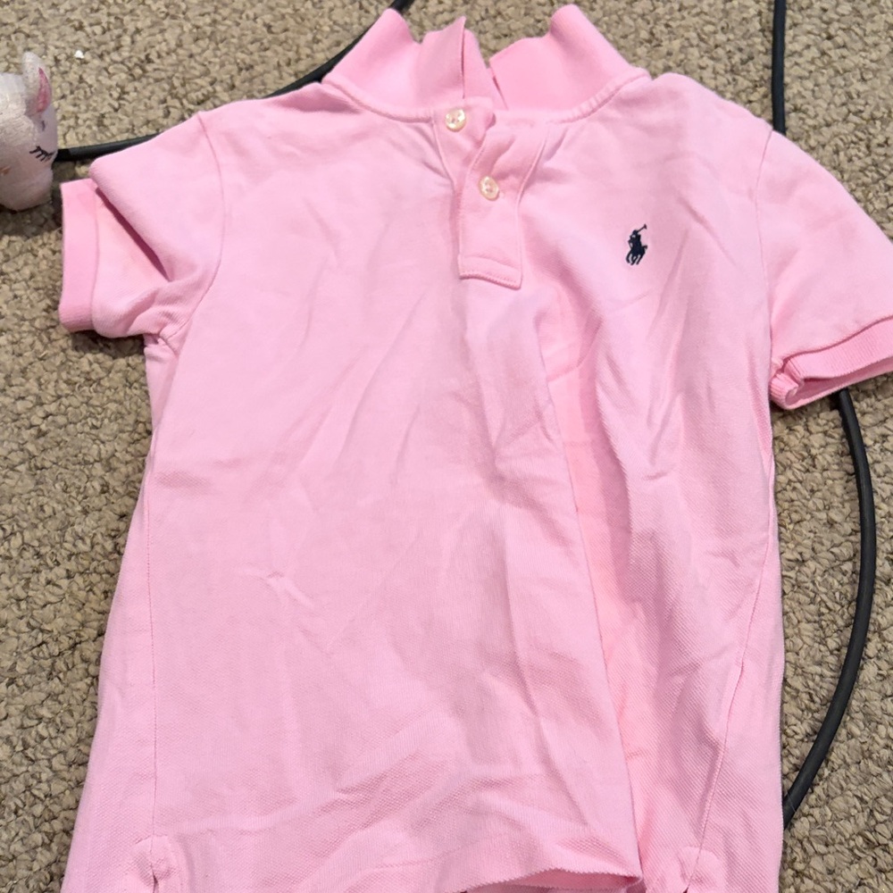 Ralph Lauren Kids Pink Polo Shirt